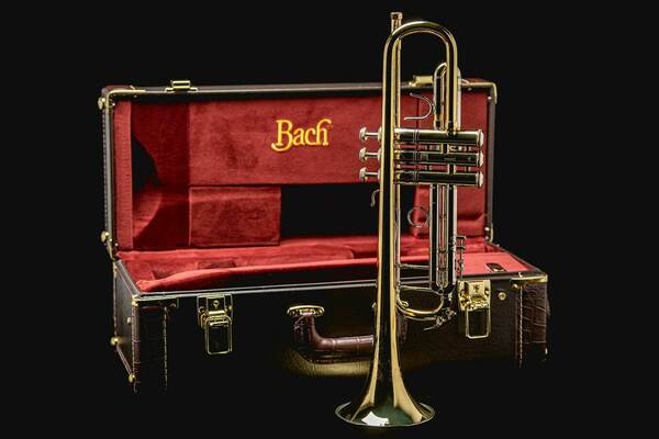The Stradivarius Model 37 Bach Trumpet made at ConnSelmer in Elkhart, IN.